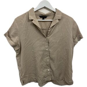 Banana Republic Beige Button-Down Shirt